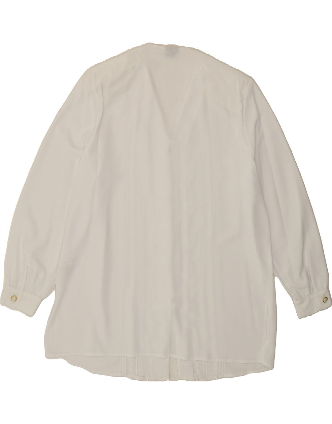 VINTAGE Womens Shirt Blouse EU 44 XL White Polyester Vintage Vintage and Second-Hand Vintage from Messina Hembry 