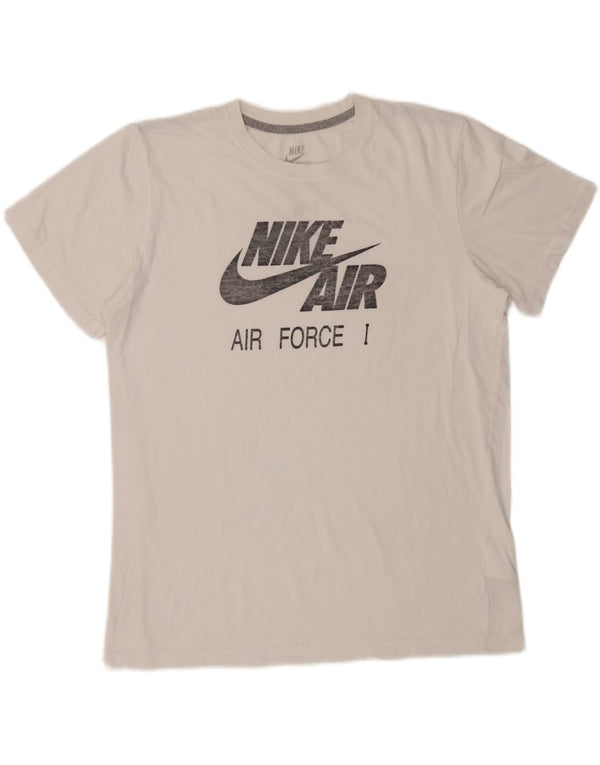 Nike Camiseta Slim Fit Graphic para Hombre XL Algodón Blanco