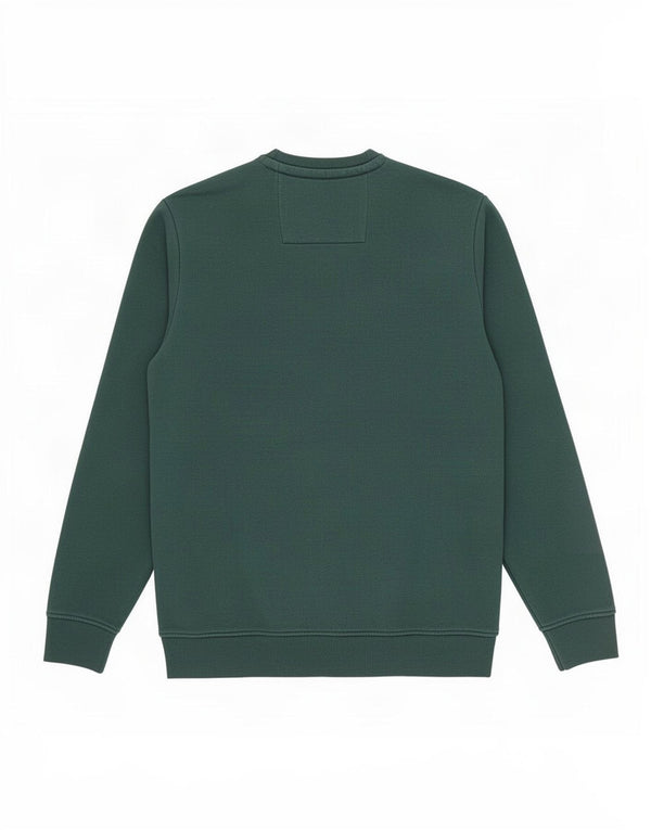 Crew Clothing Hombre Sudadera Jumper Grande Verde Algodón