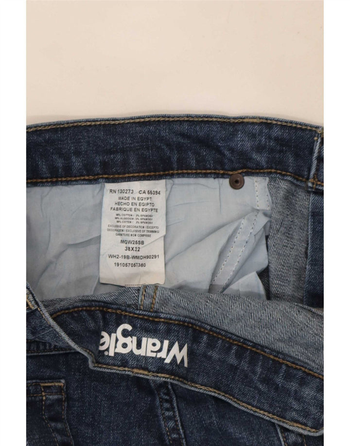 Wrangler Vaqueros Rectos De Corte Regular Para Hombre W38 L32 Algodón Azul