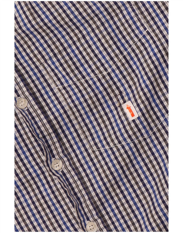 Camisa Geox Respira Hombre Azul Medio Vichy