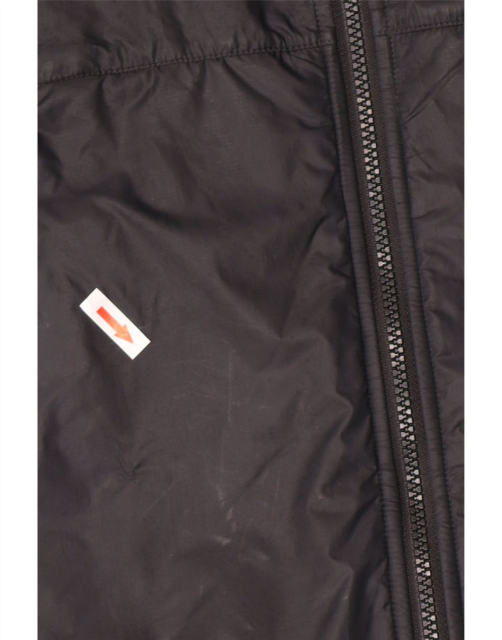 Nike - Chaqueta cortavientos con capucha para hombre, talla 40, poliéster negro grande