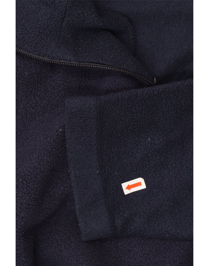 KAPPA Hombre Jersey De Forro Polar Con Cremallera Y Cuello Medio Azul Marino