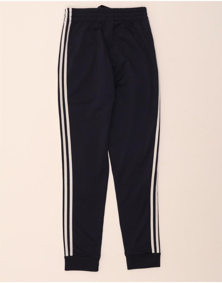 Adidas Womens Tracksuit Trousers Joggers XS Navy Blue Polyester
