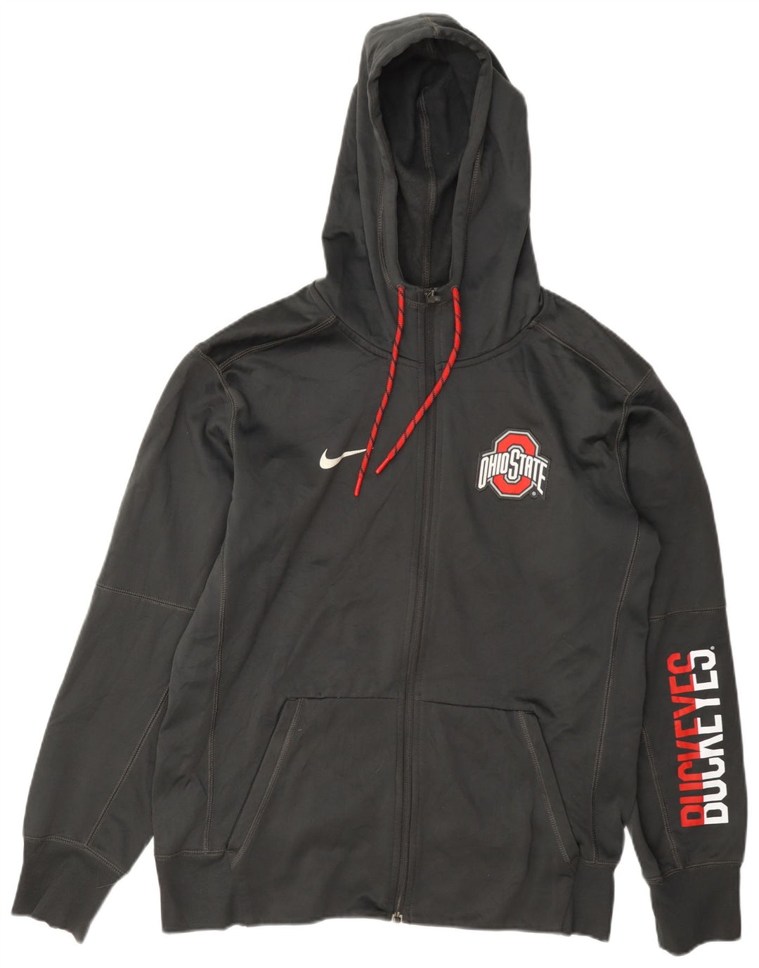 Nike Ohio State Graphic Zip Sudadera con capucha para hombre Gris medio Poliéster