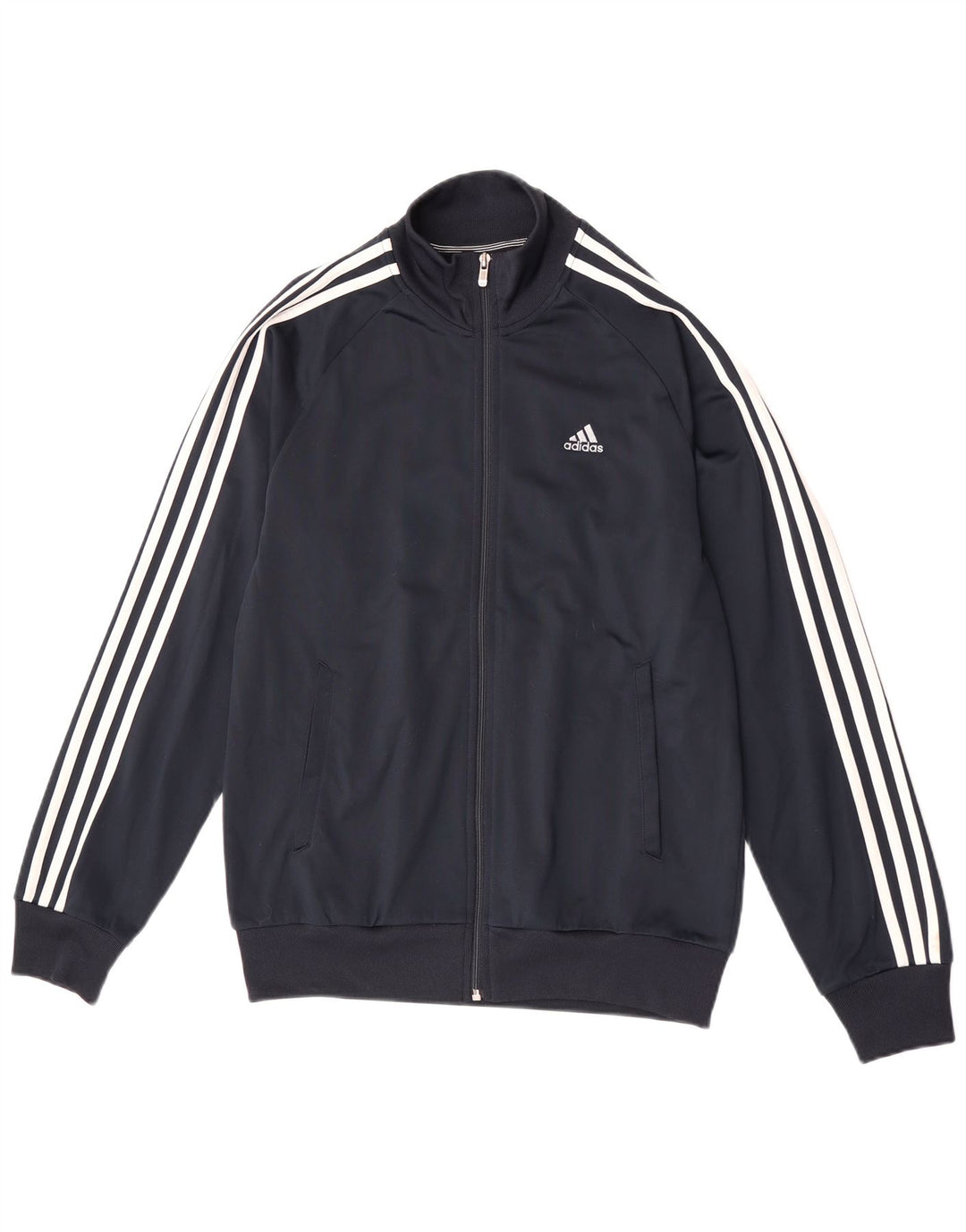 Adidas Mens Clima 365 Chándal Top Chaqueta Pequeña Azul Marino Poliéster