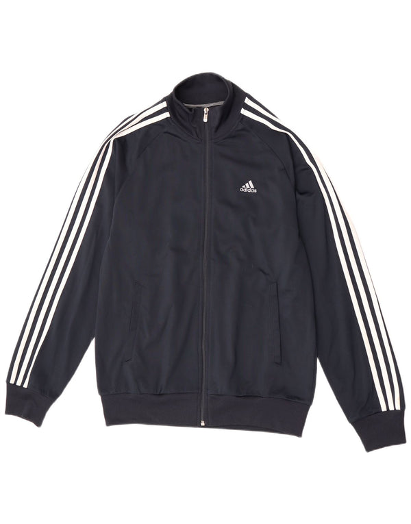 Adidas Mens Clima 365 Chándal Top Chaqueta Pequeña Azul Marino Poliéster