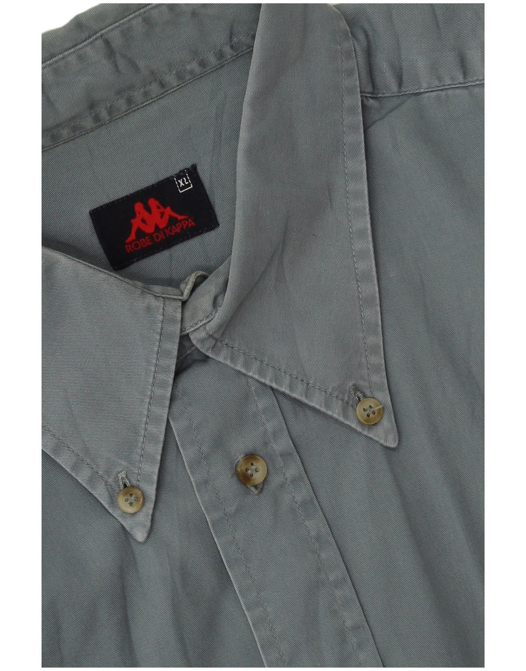 Camisa Kappa Hombre XL Azul Algodón