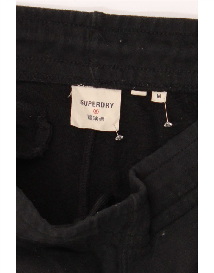 Superdry Hombre Pantalones De Chándal Joggers Medium Negro Algodón