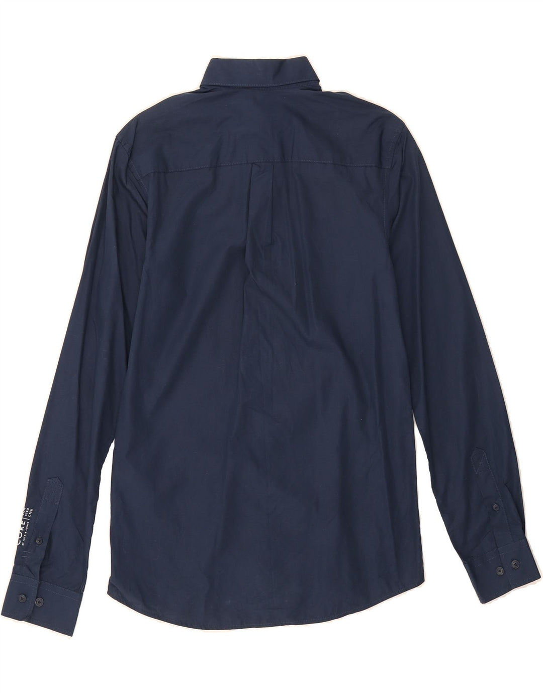 JACK & JONES Mens Shirt Small Navy Blue Cotton Vintage Jack & Jones and Second-Hand Jack & Jones from Messina Hembry 