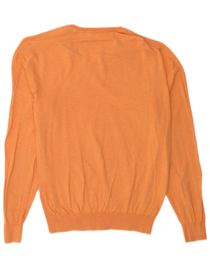 Massimo Dutti Jersey con Cuello en V para Hombre Large Naranja