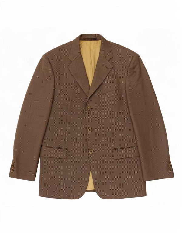 Douglas Chaqueta tipo blazer de 3 botones para hombre UK 42 XL Lana marrón