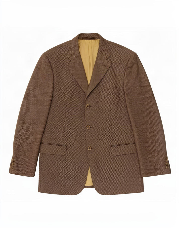 Douglas Chaqueta tipo blazer de 3 botones para hombre UK 42 XL Lana marrón
