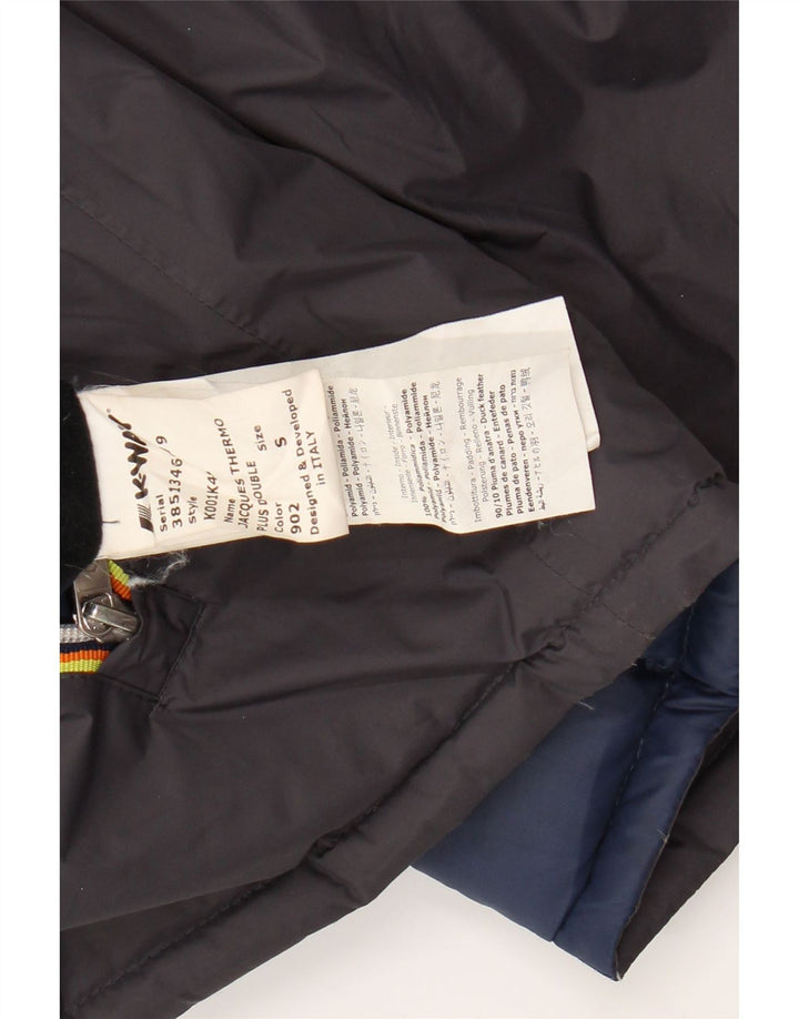 K-WAY Chaqueta Acolchada Reversible con Capucha para Niños 11-12 Años Small Gris