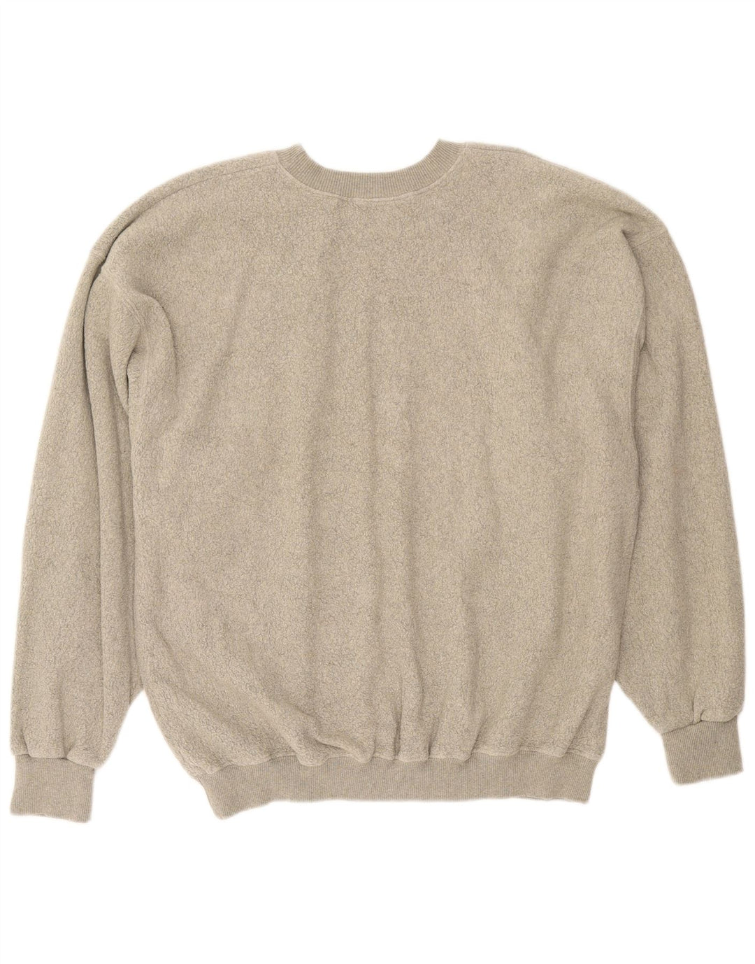 Vintage hombre polar jumper XL algodón gris