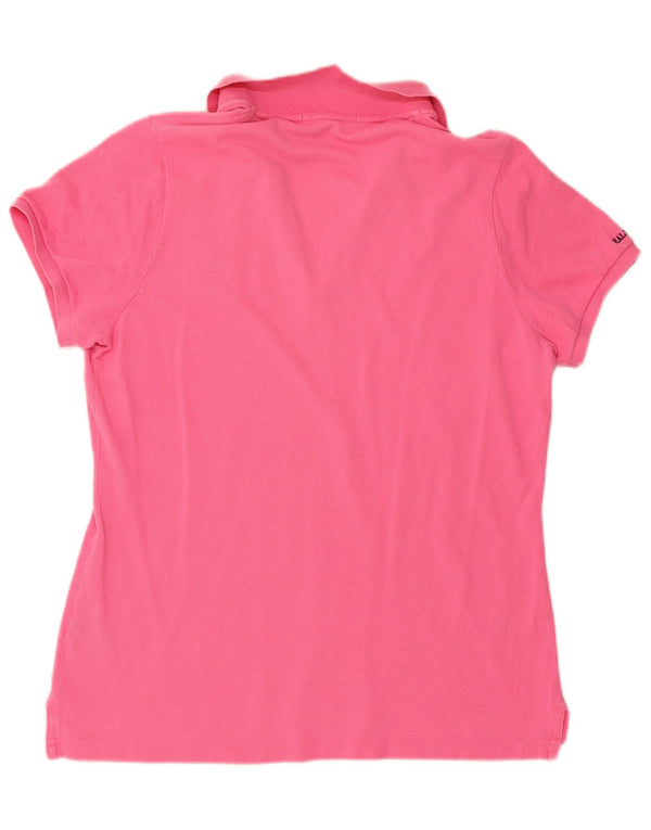 RALPH LAUREN Polo Mujer UK 40 XL Algodón Rosa