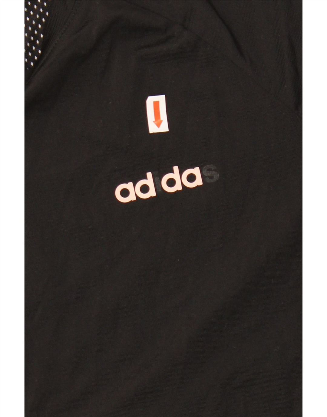 ADIDAS Mujer Climalite Camiseta Top UK 8/10 Pequeño Negro Poliéster