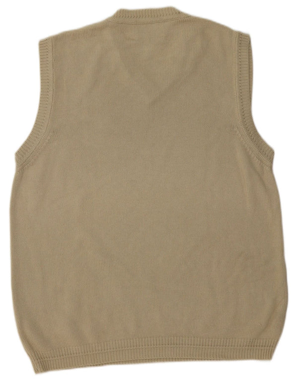 Avirex Hombre Chaleco Tank Top XL Beige Algodón