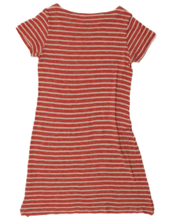 Vineyard Vines Vestido tipo camiseta para mujer UK 44 Algodón a rayas rojas medianas
