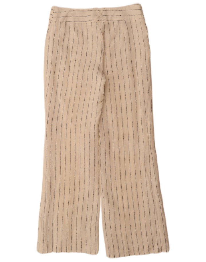Marks & Spencer Pantalones Casuales para Mujer UK 12 Medium W32 L33 Off White