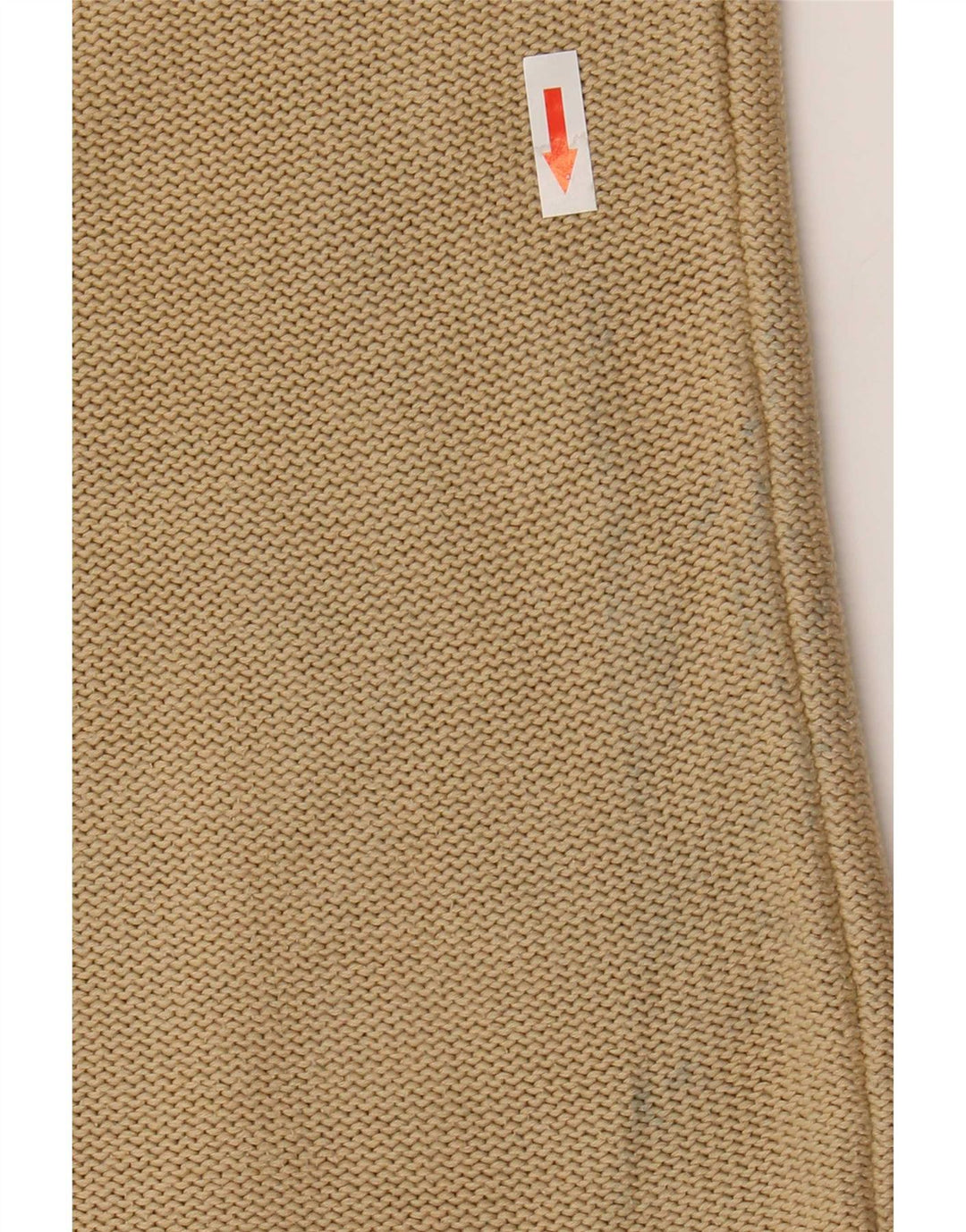 Armani Jeans Hombre Cuello Redondo Jersey Jersey Pequeño Algodón Beige
