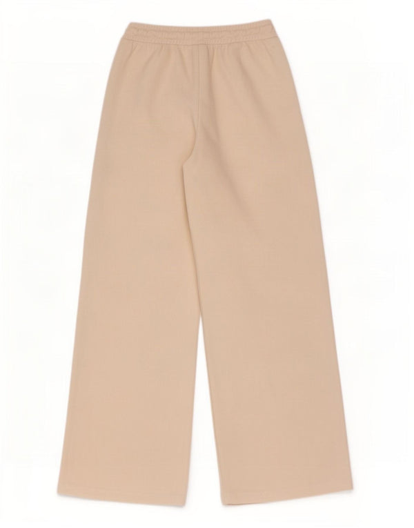 Zara Mujer Pantalones De Chándal De Pernera Ancha UK 8 Small Blanco