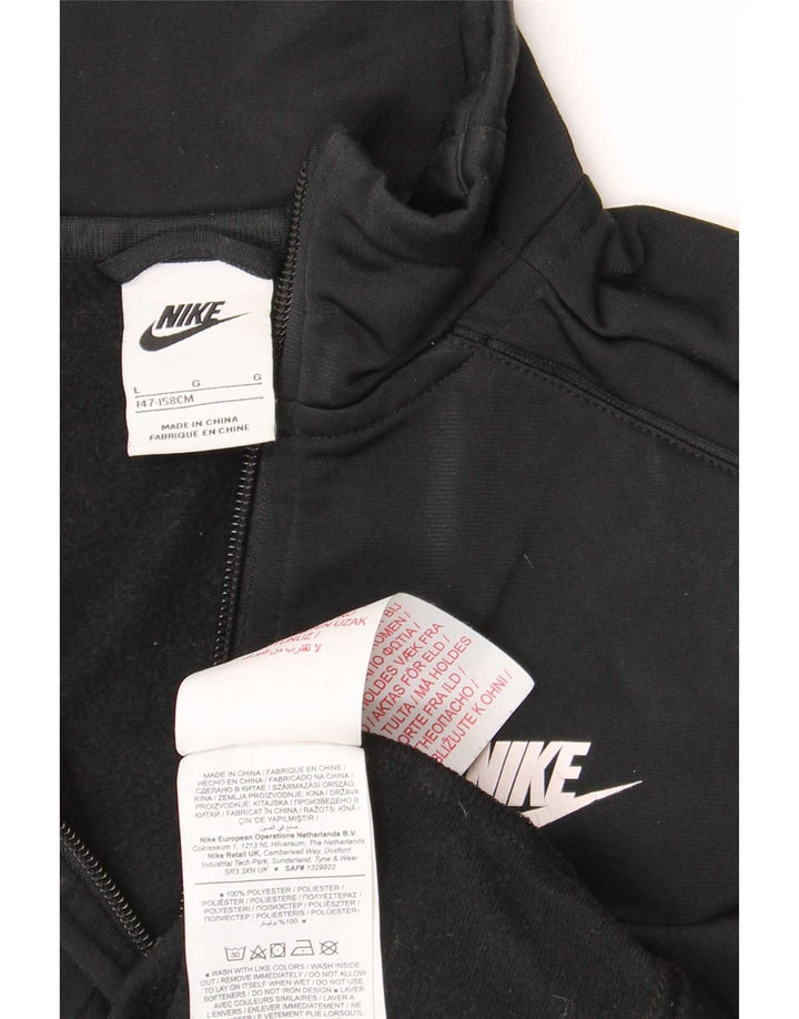 Nike - Chaqueta de chándal para niño (12 a 13 años, talla grande, poliéster), color negro