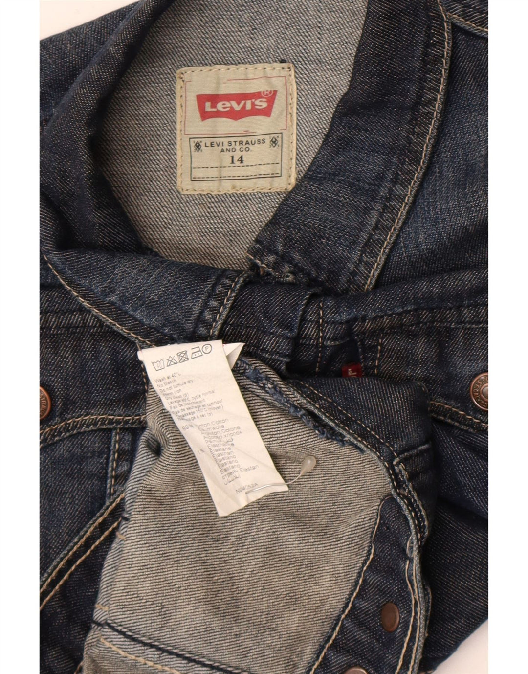 Levi's Chaqueta Vaquera Niña 13-14 Años Azul Marino Algodón