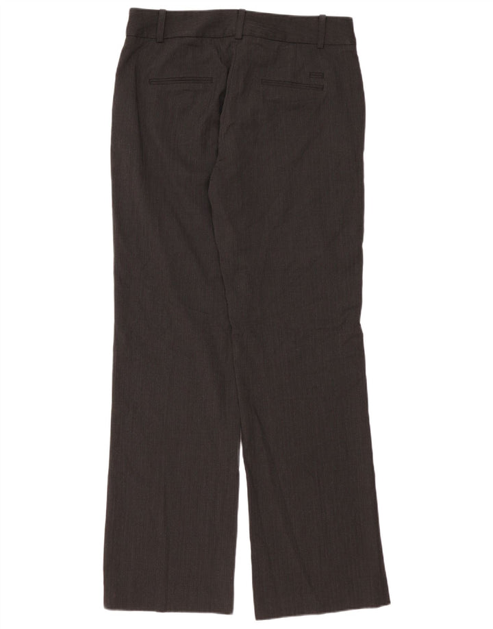 JIGSAW Pantalones de traje rectos para mujer UK 12 Medium W34 L34 Poliéster gris