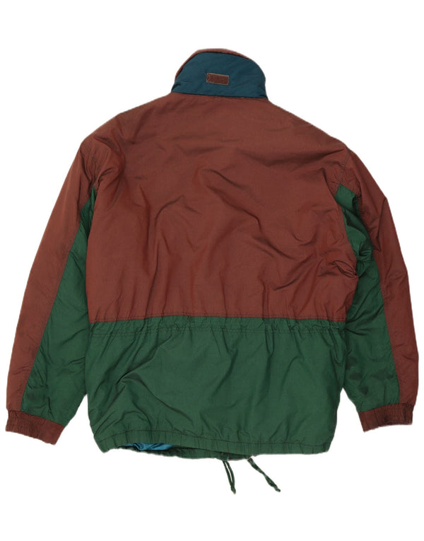 Silvy Chaqueta de esquí para hombre IT 52 XL Verde Colorblock Poliéster