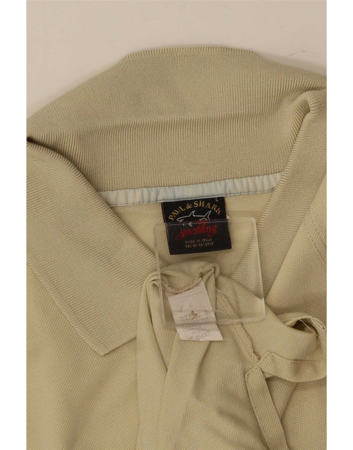 Polo Paul & Shark Hombre Grande Algodón Beige