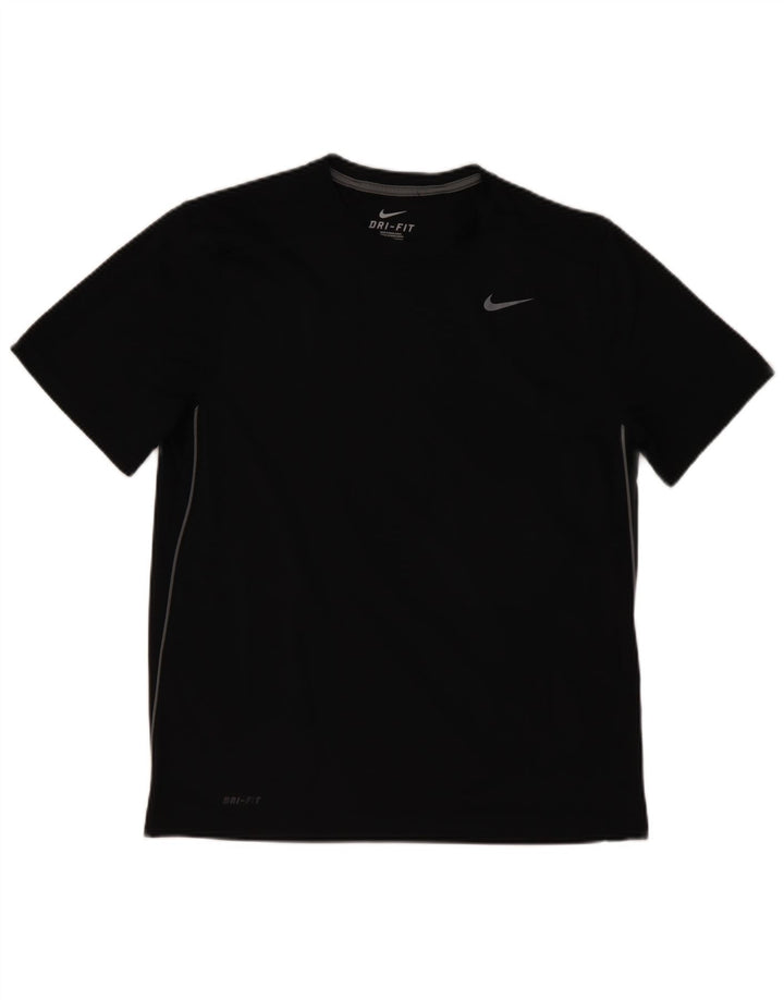 NIKE Camiseta Dri Fit para Hombre Top Grande Poliéster Negro