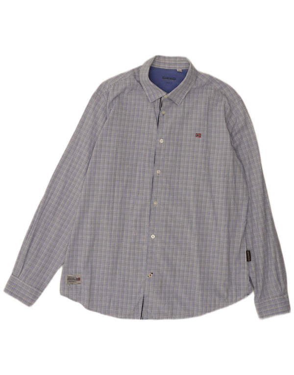 NAPAPIJRI Camisa Urban Fit Hombre XL Blue Check