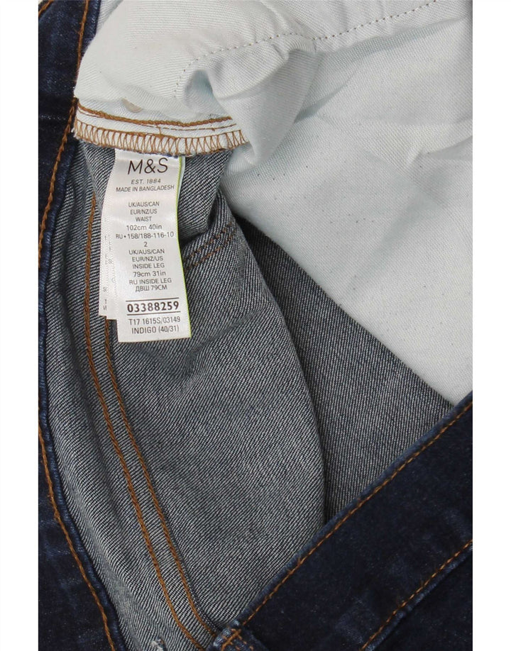 Marks & Spencer Vaqueros ajustados para hombre W40 L31 Algodón azul marino