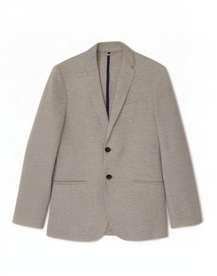 Zara Chaqueta Blazer De 2 Botones para Hombre UK 36 Small Gris Moteado