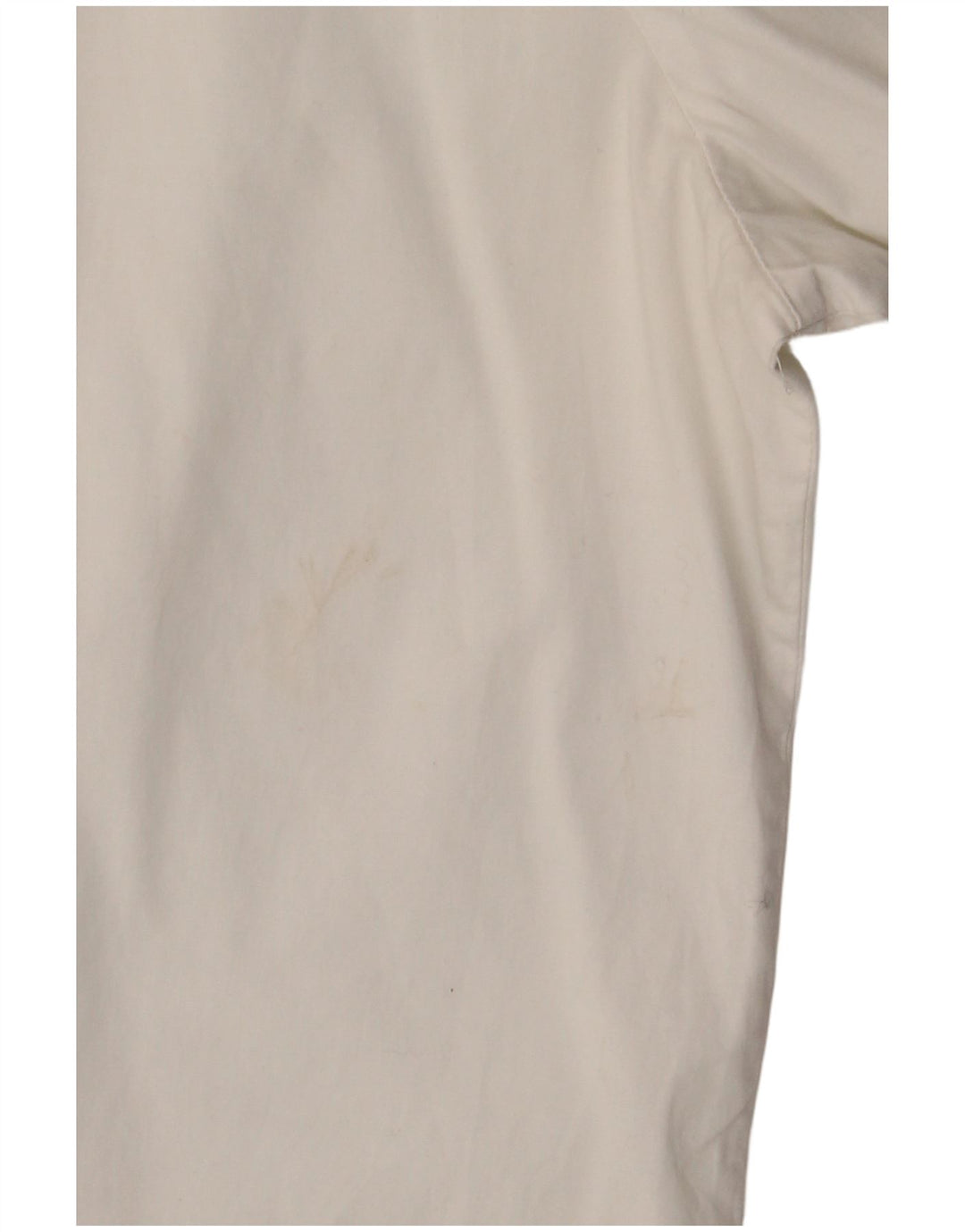 BENETTON Camisa de manga corta para mujer UK 46 Large White Cotton