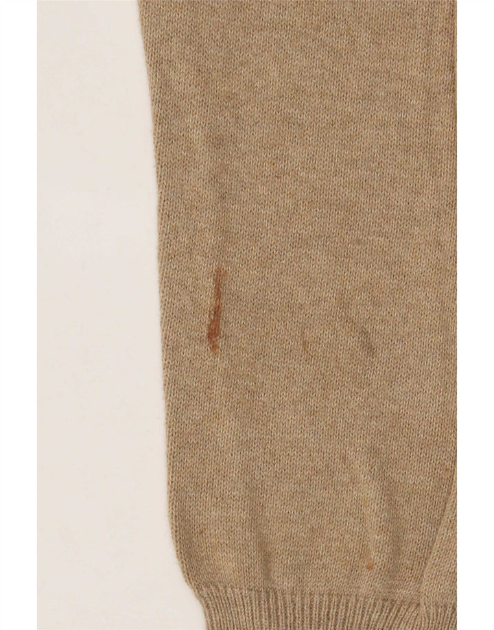 Marks & Spencer Jersey con cuello en V para hombre de algodón moteado en beige medio