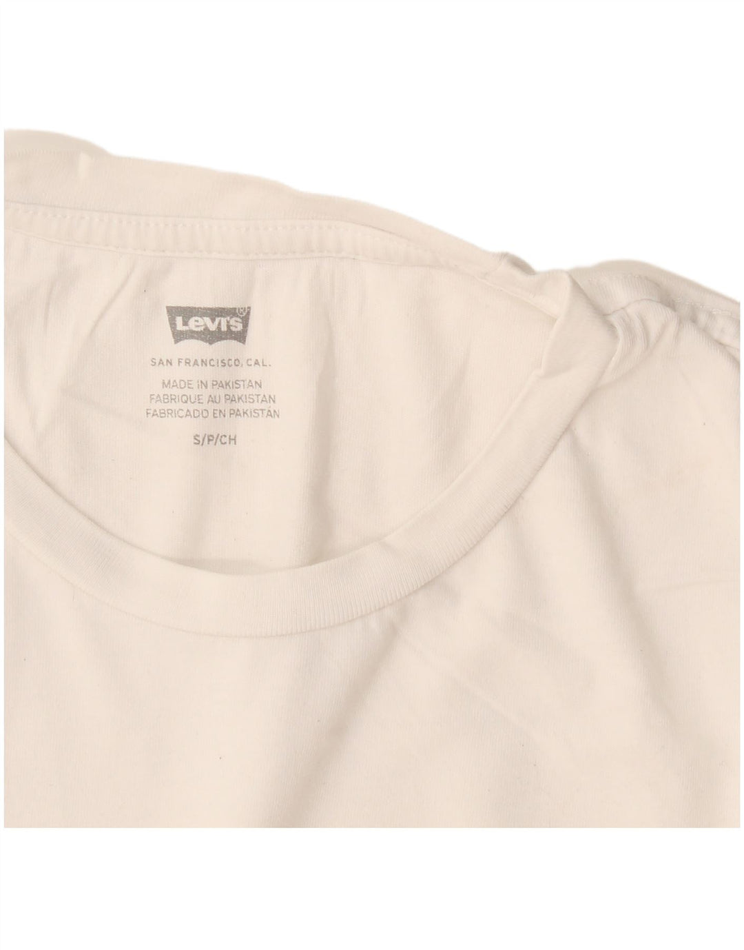 Levi's Camiseta gráfica para mujer Top UK 10 Small White