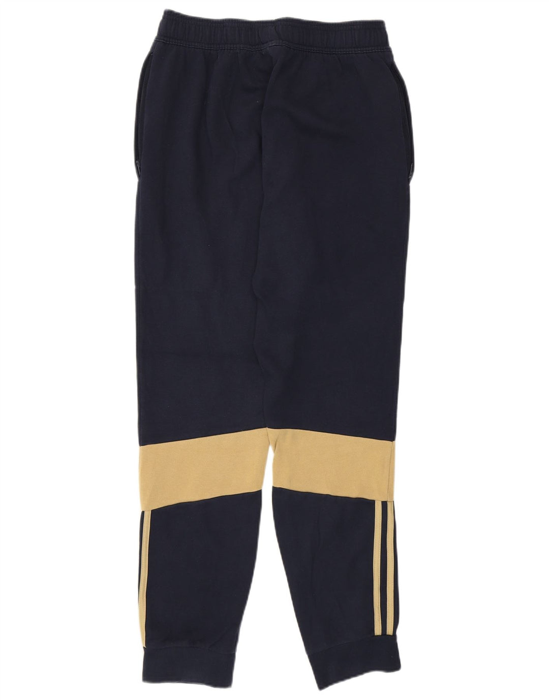 ADIDAS Pantalones de chándal para hombre Joggers Small Azul marino Colorblock Algodón