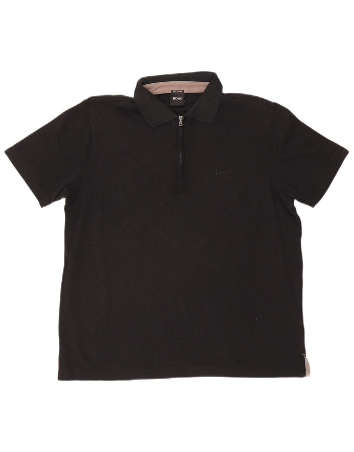 Polo Hugo Boss Hombre Negro Mediano