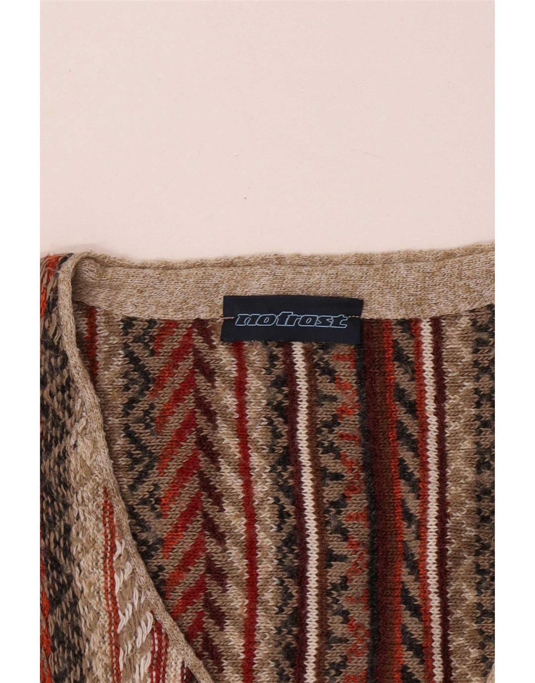 Chaleco vintage para hombre grande a rayas multicolores