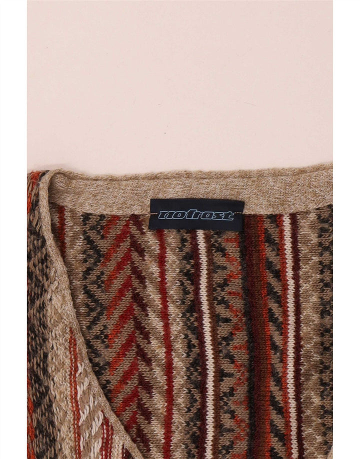 Chaleco vintage para hombre grande a rayas multicolores