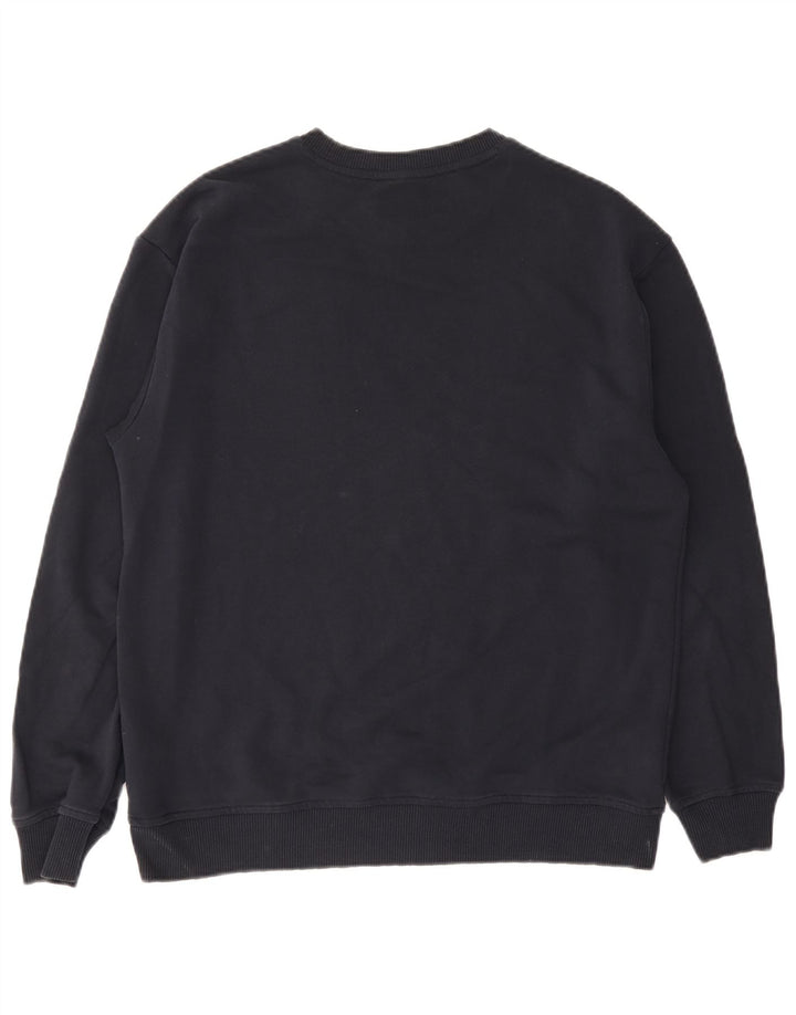 US Polo Assn Mens Graphic Sudadera Jumper Medium Azul Marino Algodón