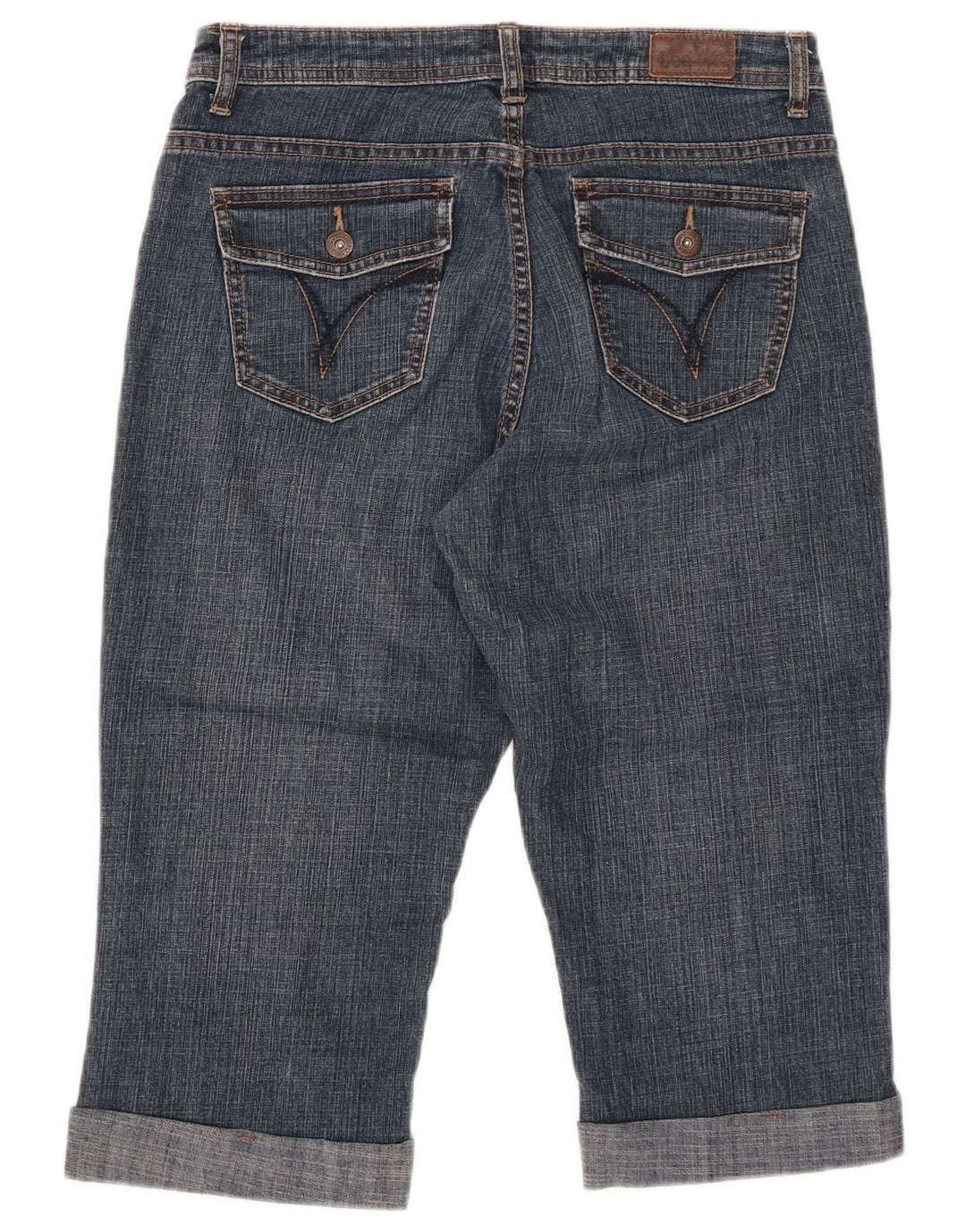 LEE Jeans Capri de Talle Medio para Mujer US 8 Mediano W29 Algodón Azul