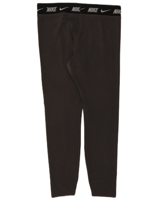 Nike Leggings ajustados con estampado gráfico para mujer UK 40 XL Algodón gris con bloques de color