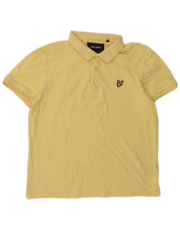 Lyle & Scott Polo Hombre Algodón Amarillo Medio