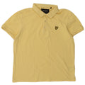 Lyle & Scott Polo Hombre Algodón Amarillo Medio