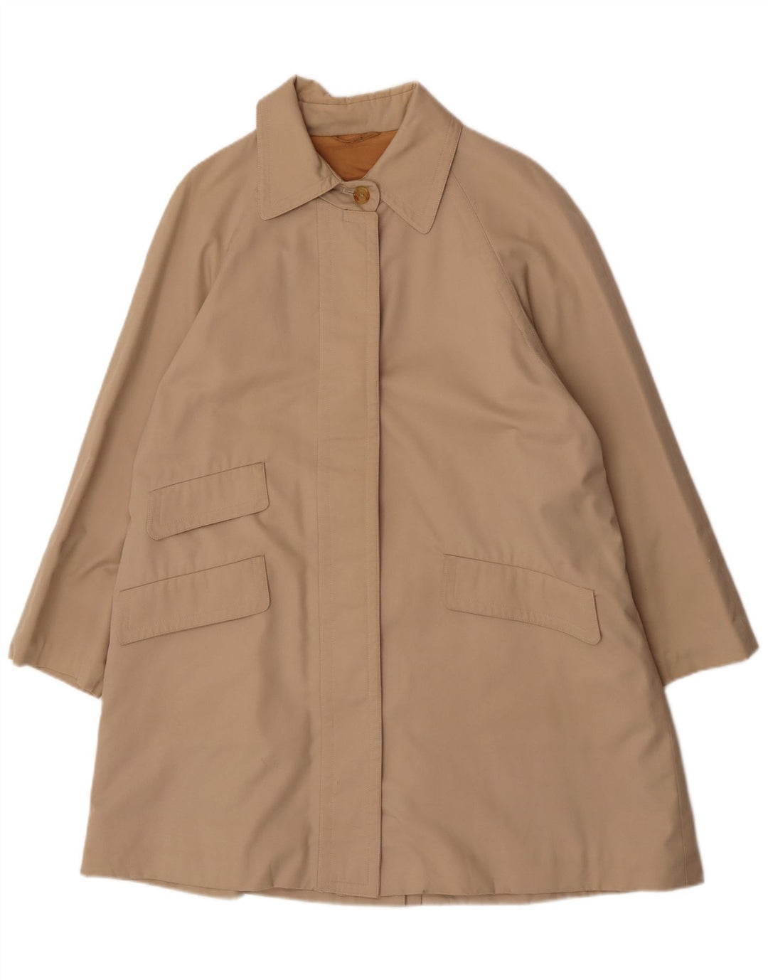 Aquascutum Gabardina extragrande para mujer Reino Unido 12 Medio Beige Clásico