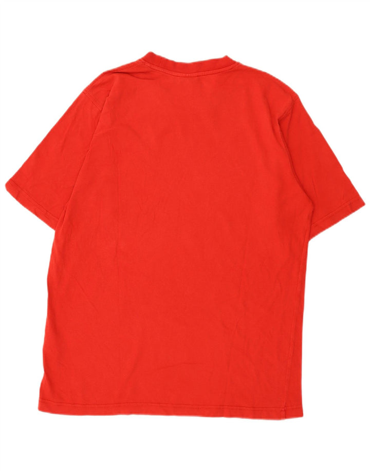 Adidas - Camiseta gráfica para hombre, color rojo medio, algodón
