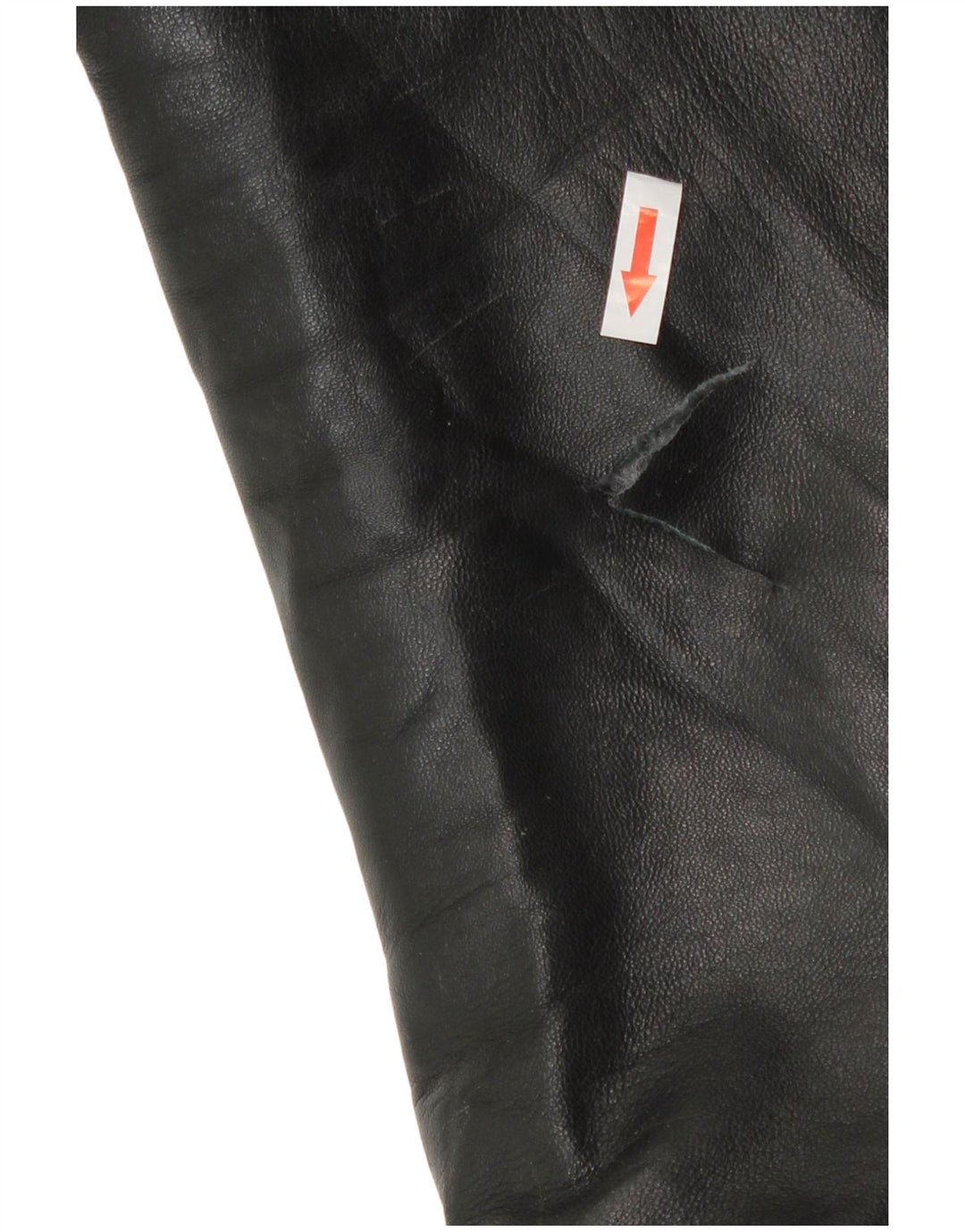 Rochas Chaqueta de cuero para hombre UK 40 Cuero negro grande